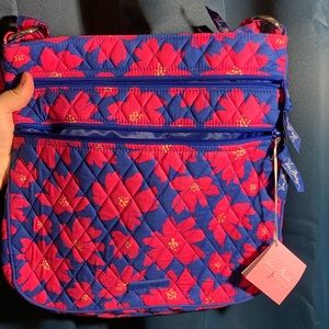 NWT Vera Bradley Cross Body Pink and Blue